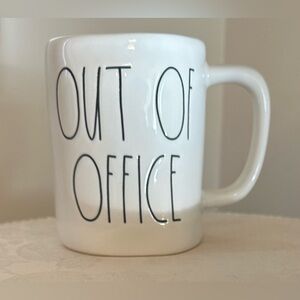 White ‘Out Of Office’ Rae Dunn Mug